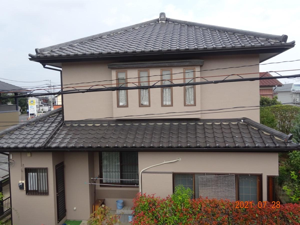 【1年点検】水戸市元吉田町　外壁塗装工事 施工イメージ